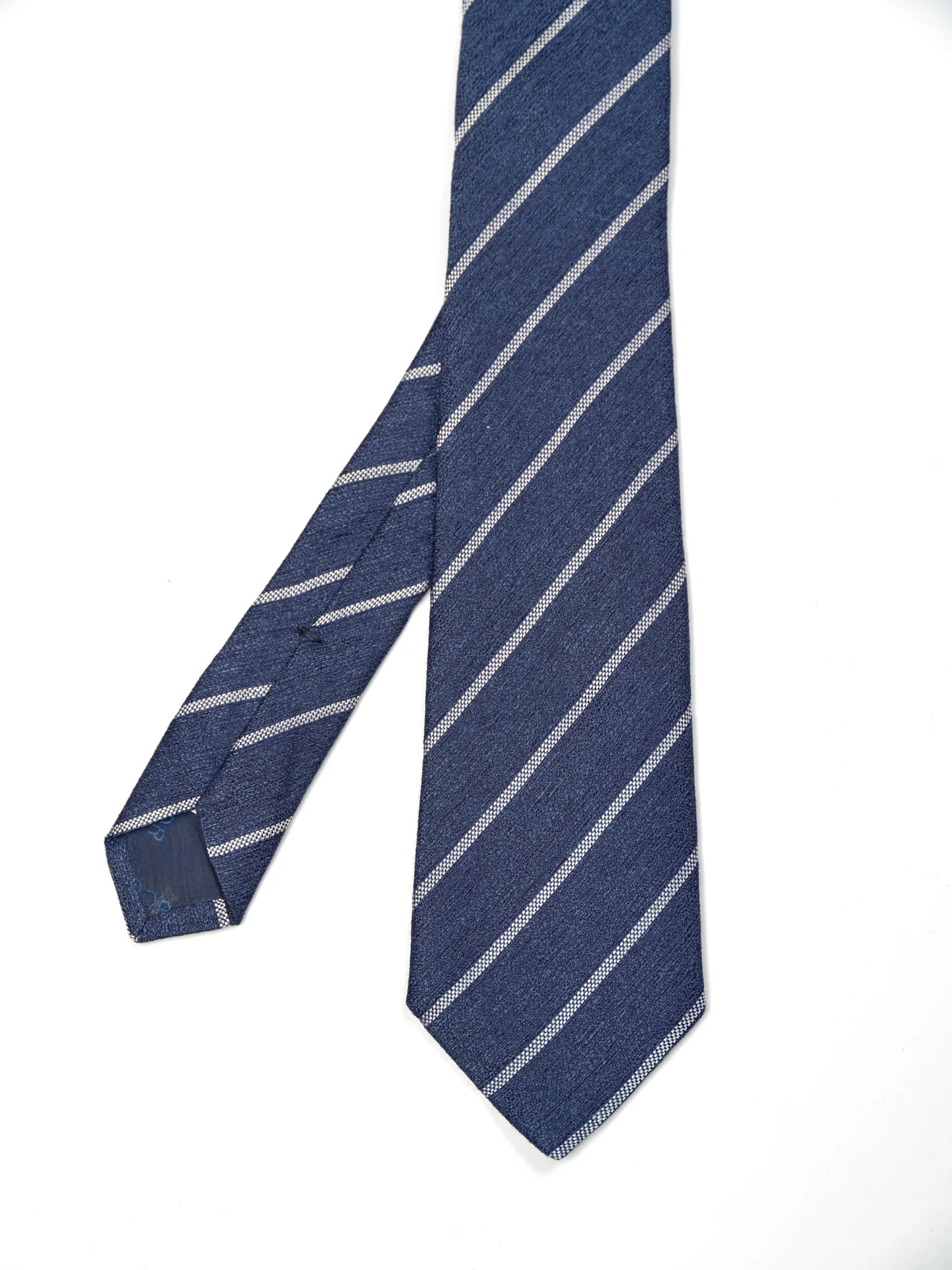 Striped Pattern Tie 100% Silk 8cm - Image 2