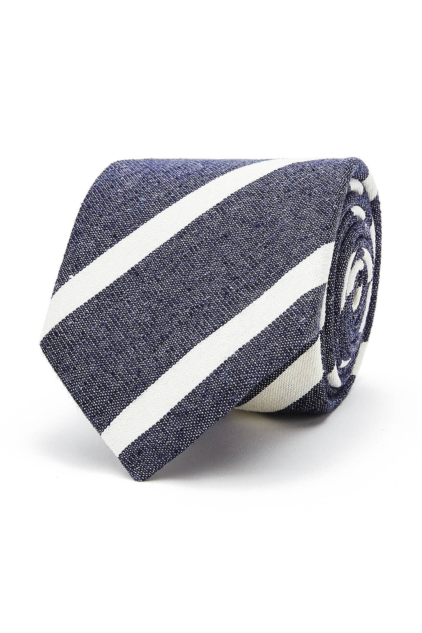 Striped Pattern Tie 100% Silk 8cm - Image 7