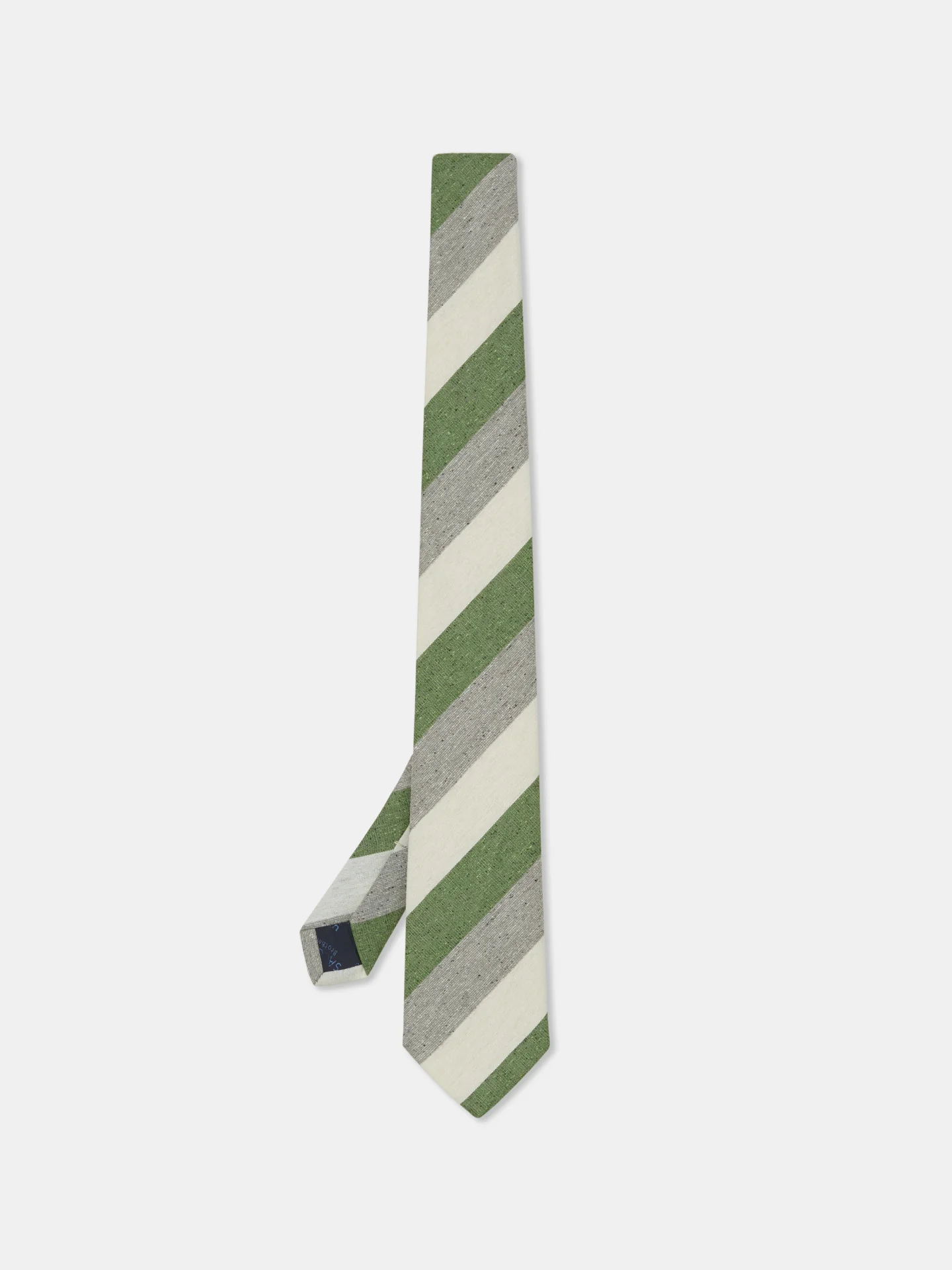 Striped Pattern Tie 100% Silk 8cm - Image 3