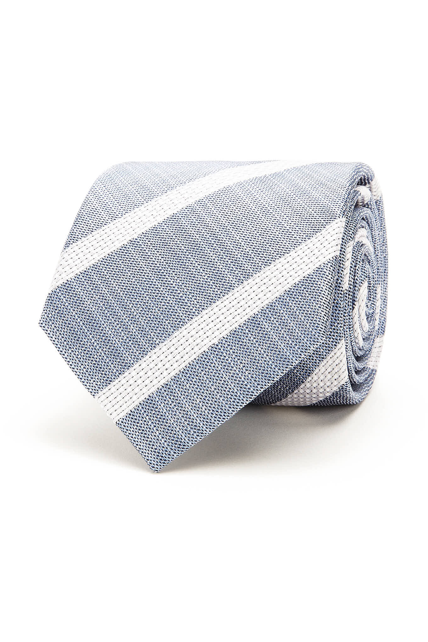 Striped Pattern Tie 100% Silk 8cm - Image 11