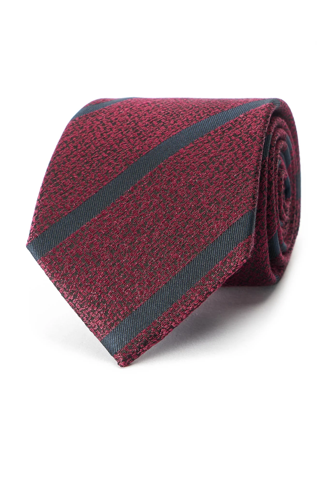 Striped Pattern Tie 100% Silk 8cm