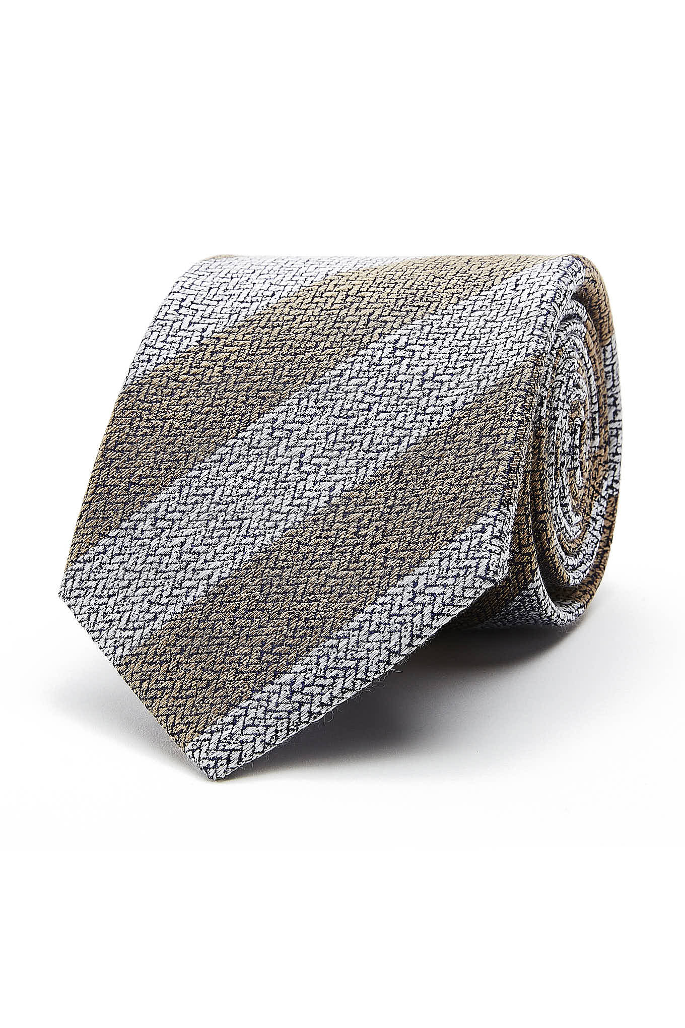 Striped Pattern Tie 100% Silk 8cm - Image 5