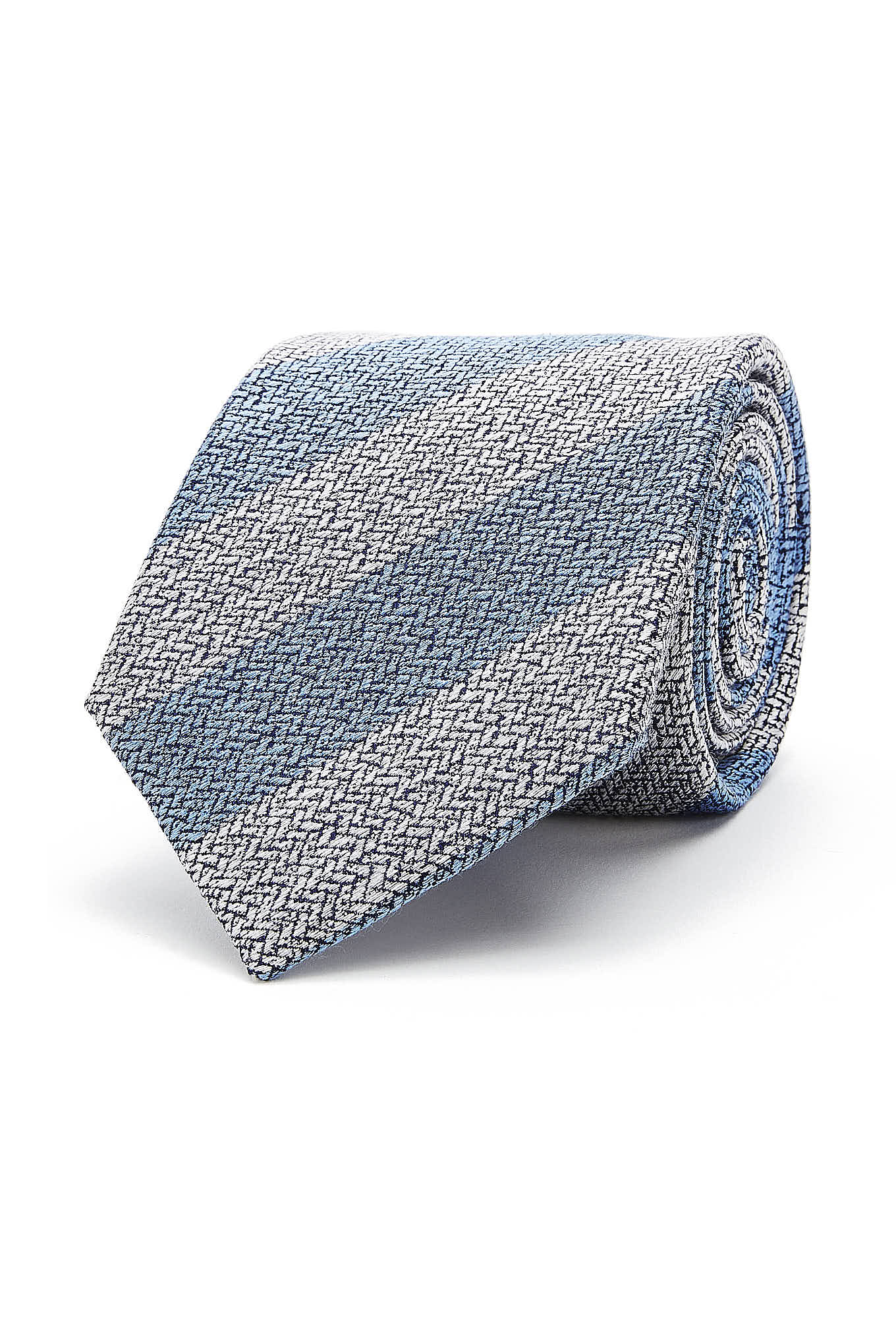 Striped Pattern Tie 100% Silk 8cm - Image 9