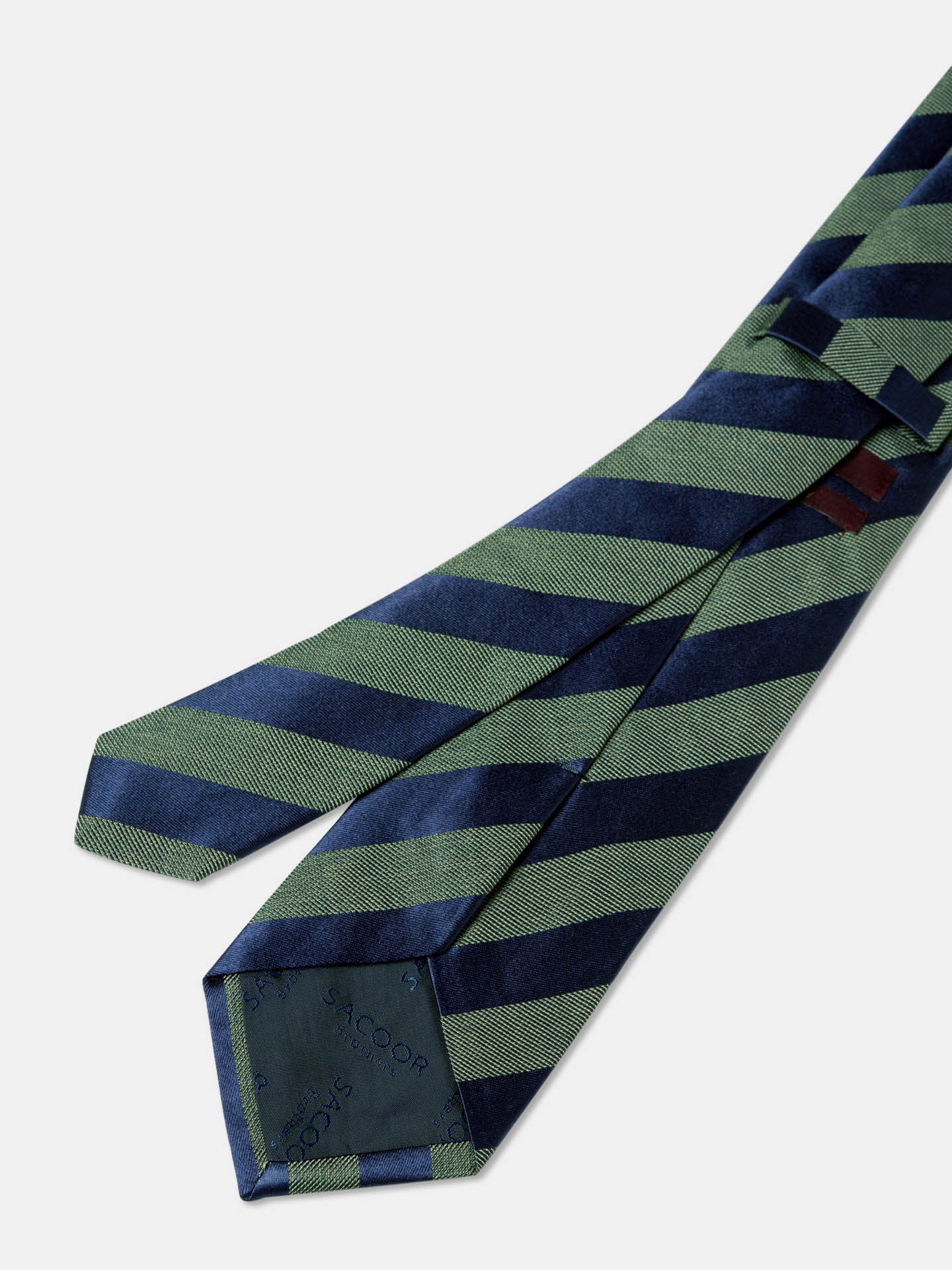 Striped Pattern Tie 100% Silk 8cm - Image 2
