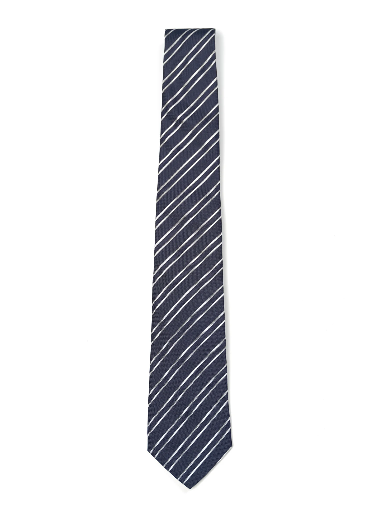 Striped Pattern Tie 100% Silk 8cm