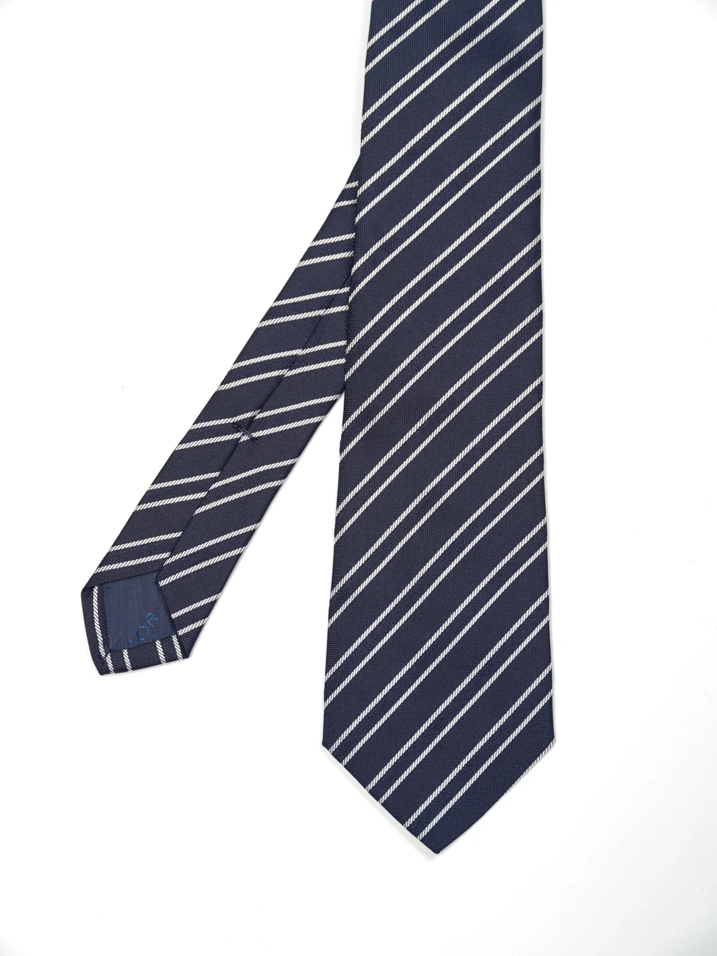 Striped Pattern Tie 100% Silk 8cm - Image 2