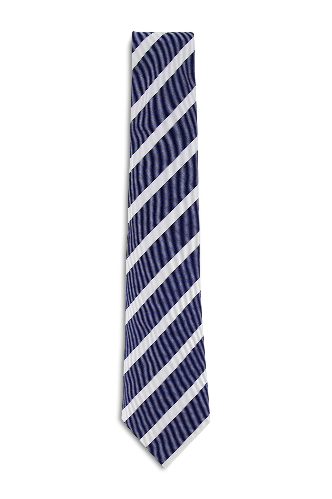 Striped Pattern Tie 100% Silk 8cm - Image 2