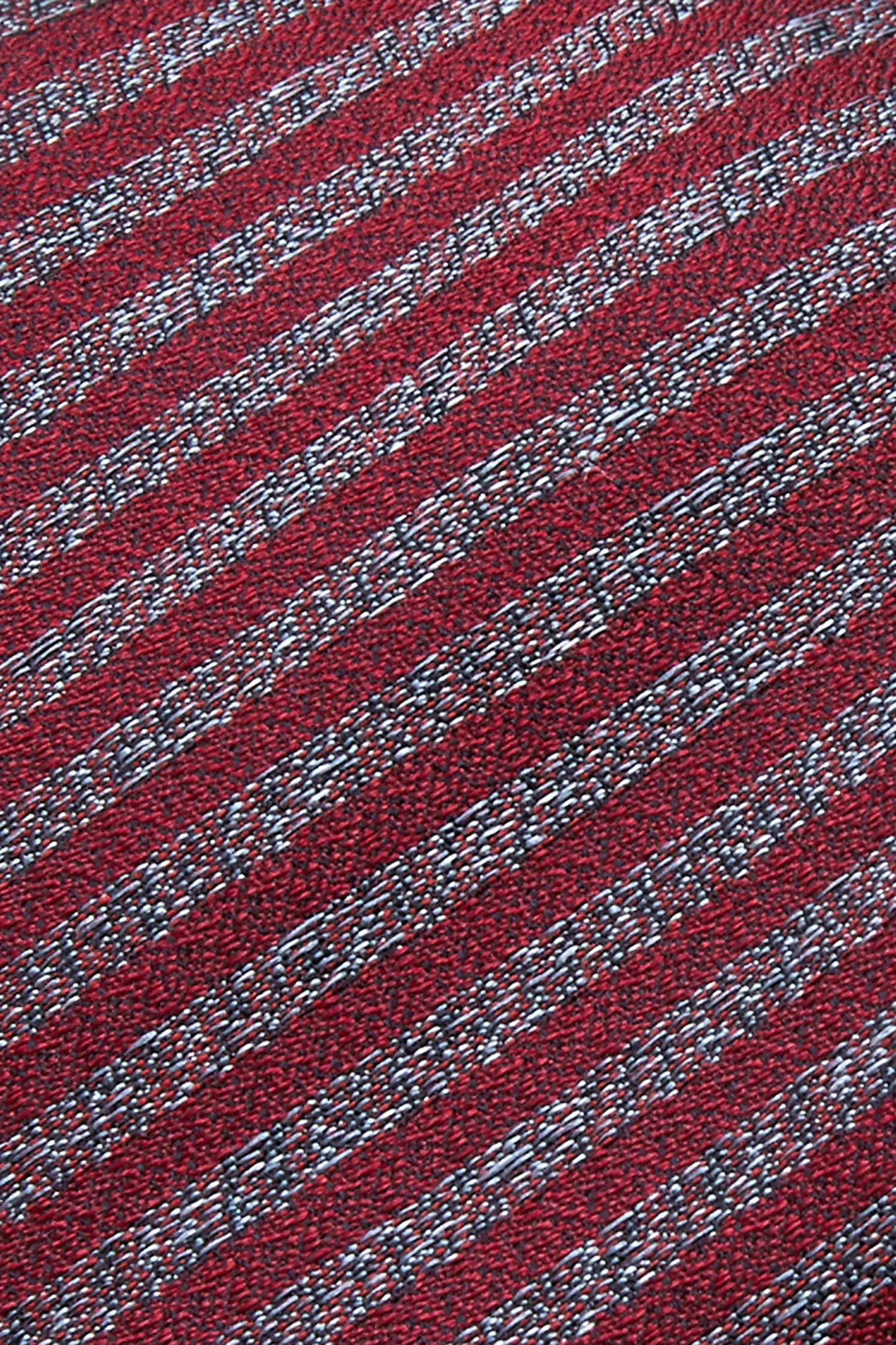 Striped Pattern Tie Silk and Wool Blend 7,5cm - Image 8