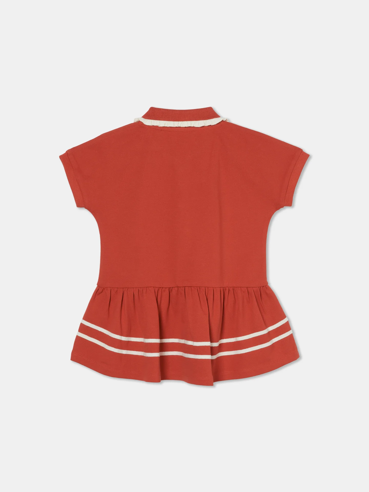 Stripes Peplum Polo Shirt - Image 4