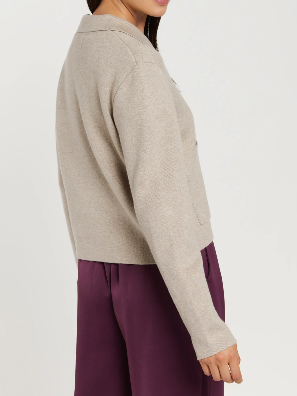 Structured knitwear jacket - Image 3