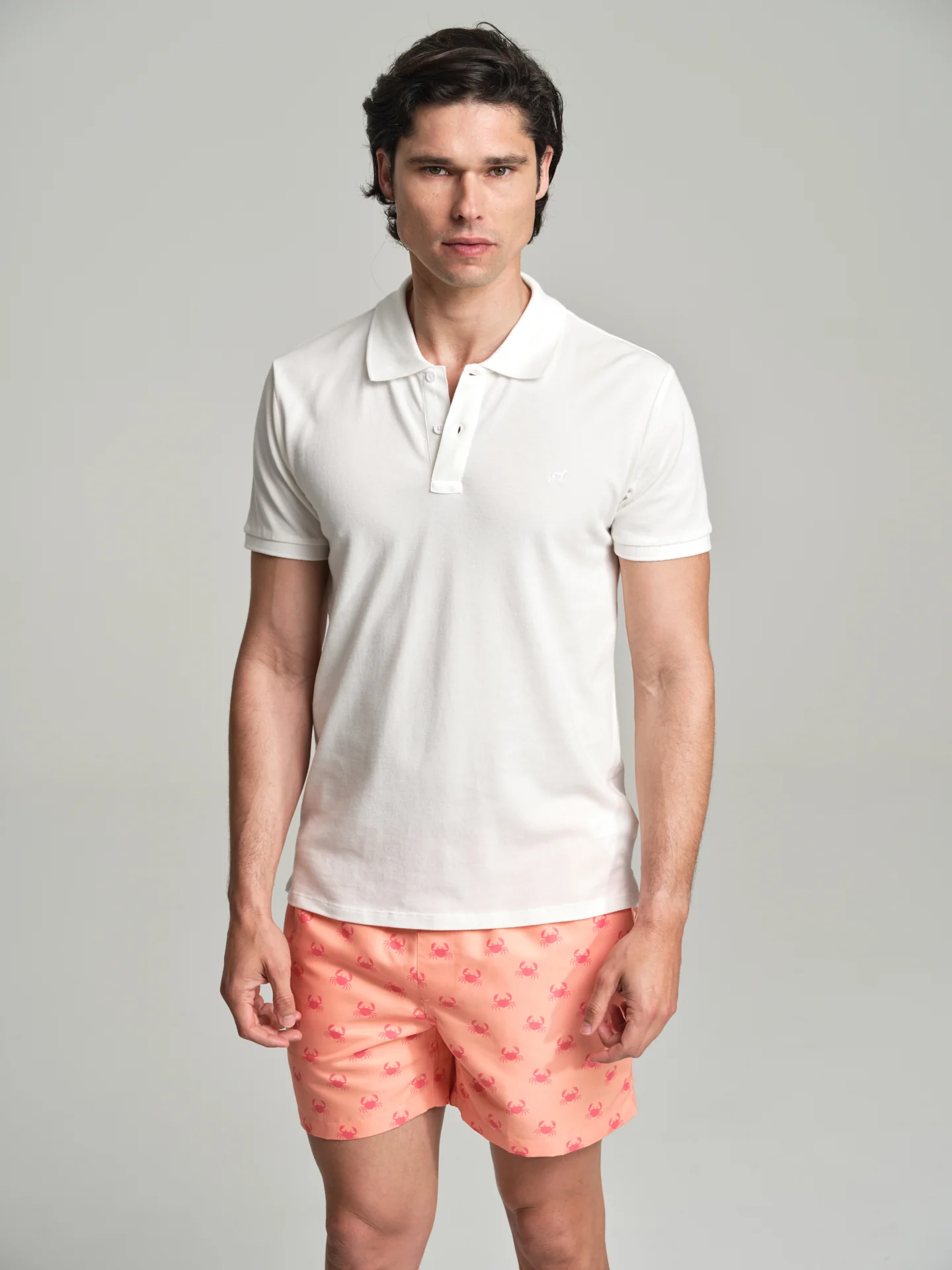 Swim shorts with summery print
