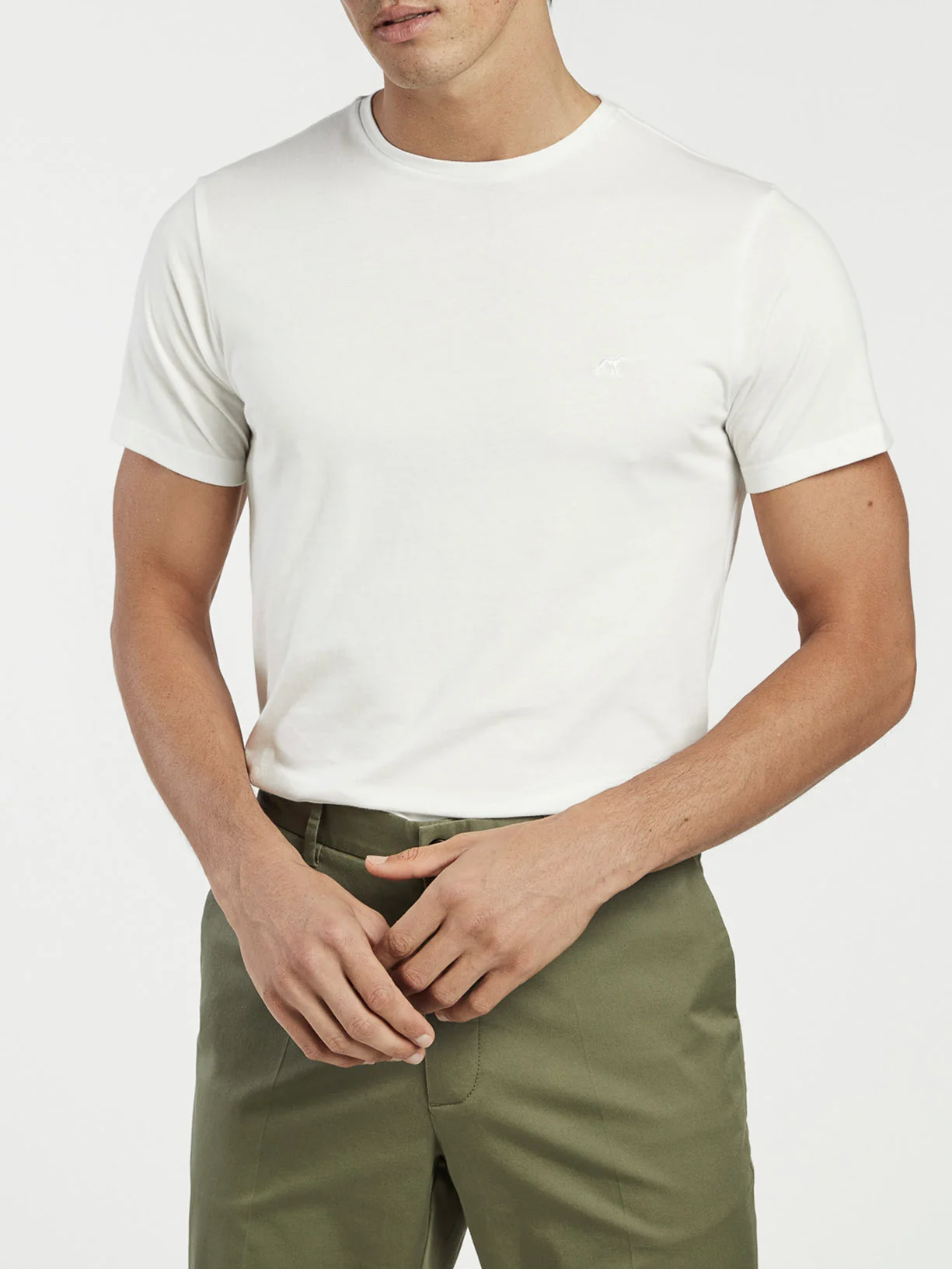 T-shirt with Logo Embroidered in 100% Organic Cotton - Image 2