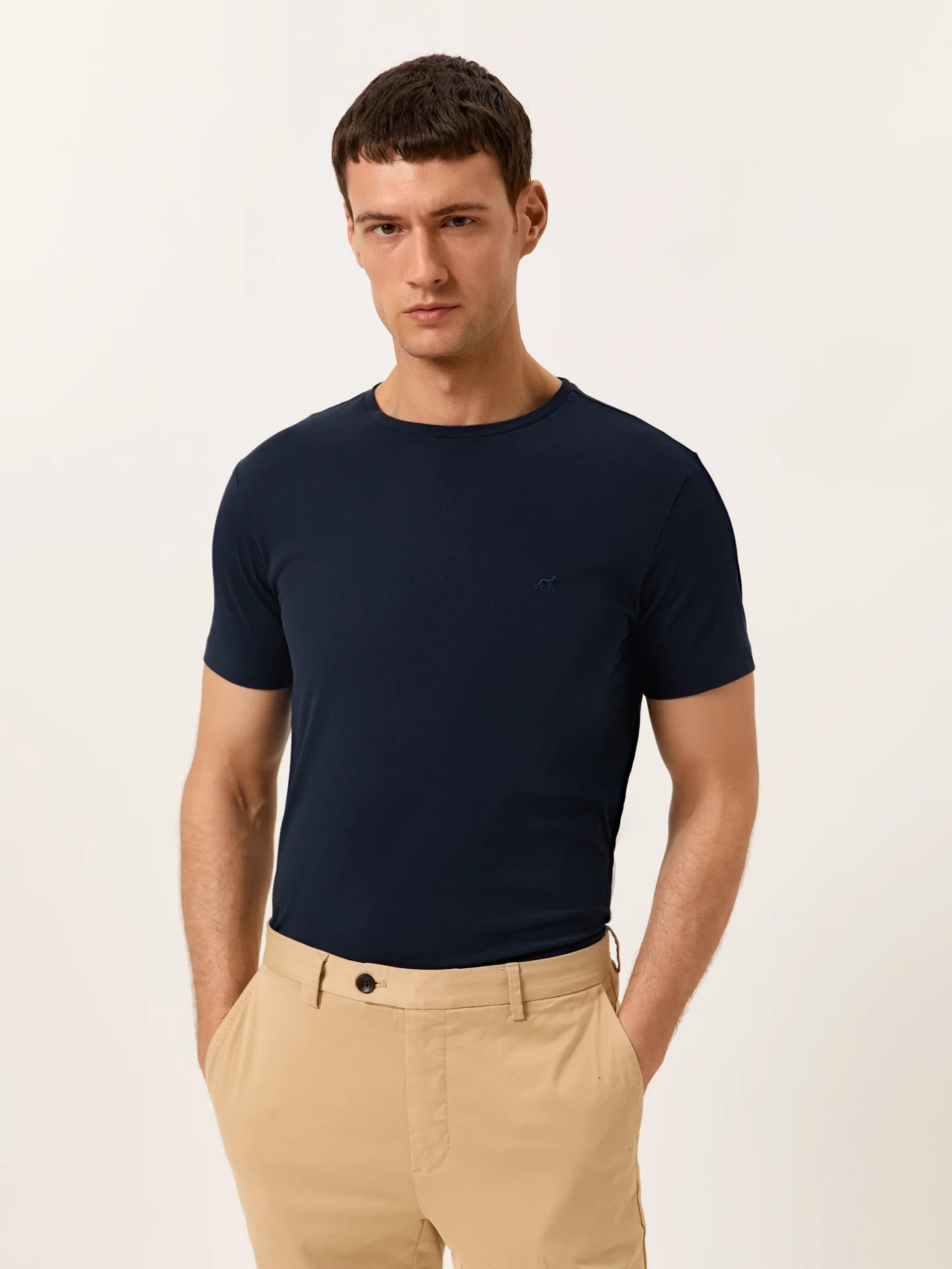 T-shirt with Logo Embroidered in 100% Organic Cotton - Image 4