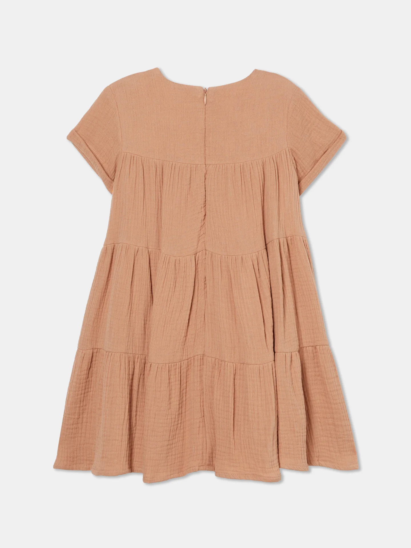 Tiered A-line Textured Dress - Image 2