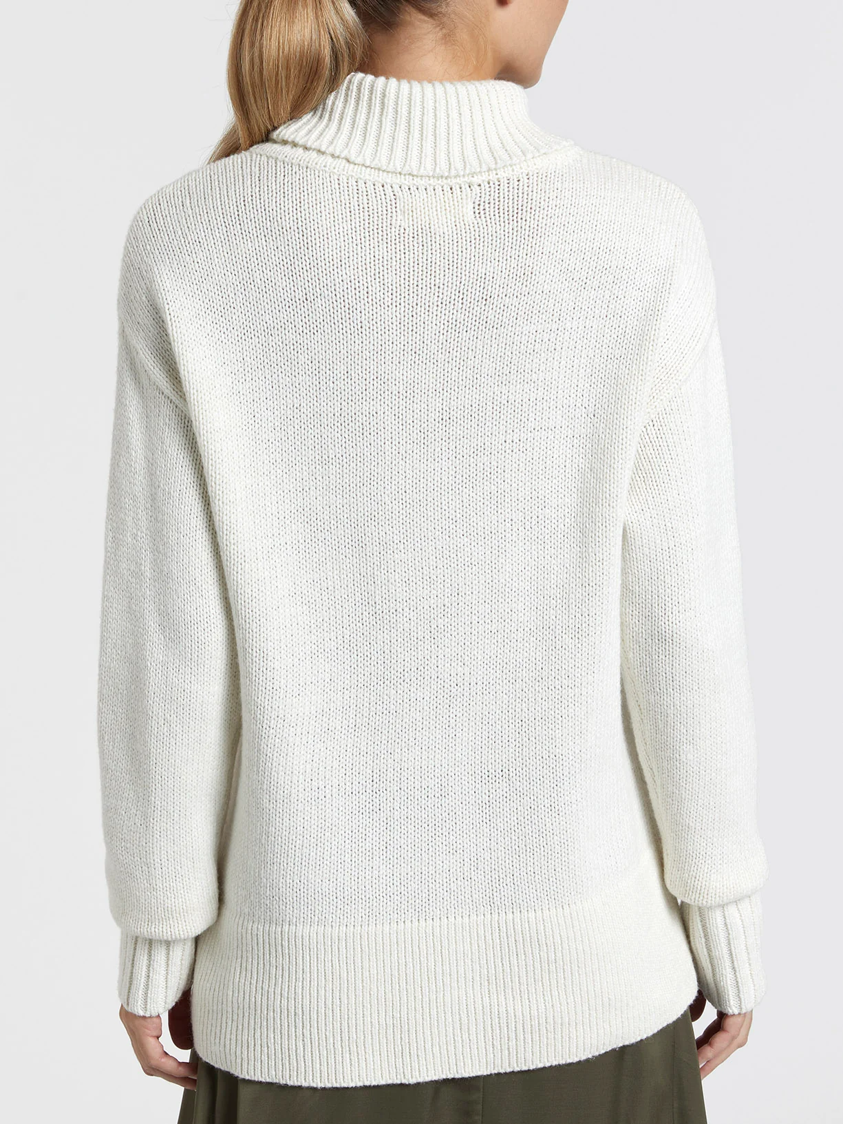 Turtle neck sweater with frontal braided effect - Image 6