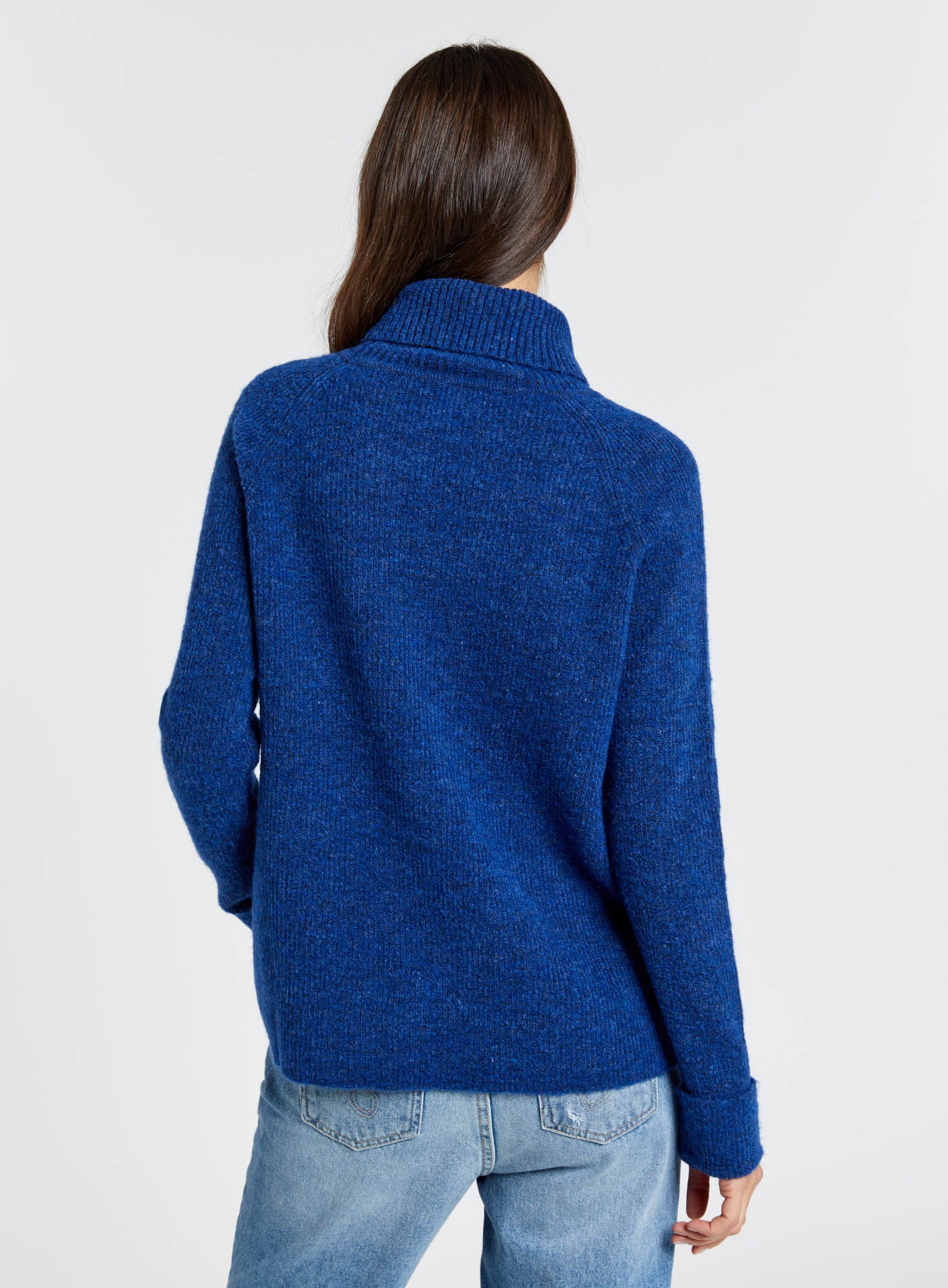 Turtle neck sweater with rib effect - Image 9