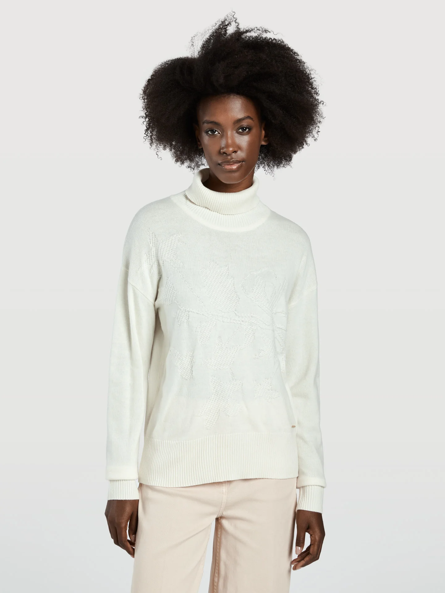 Turtleneck Sweater With Jacquard - Image 2