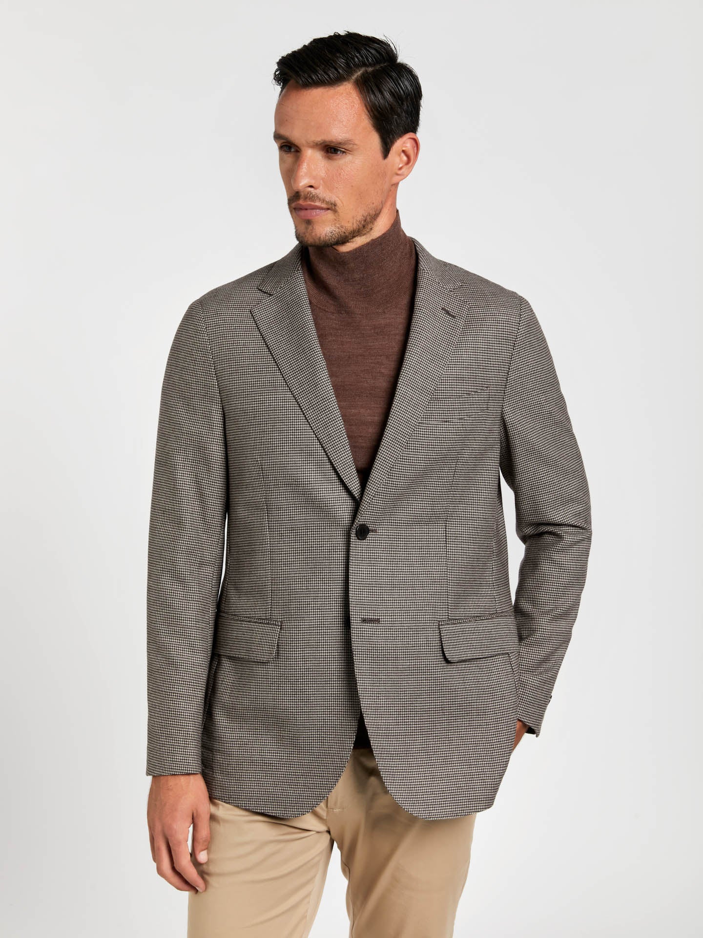 Unstructured houndstooth wool blazer - Image 4