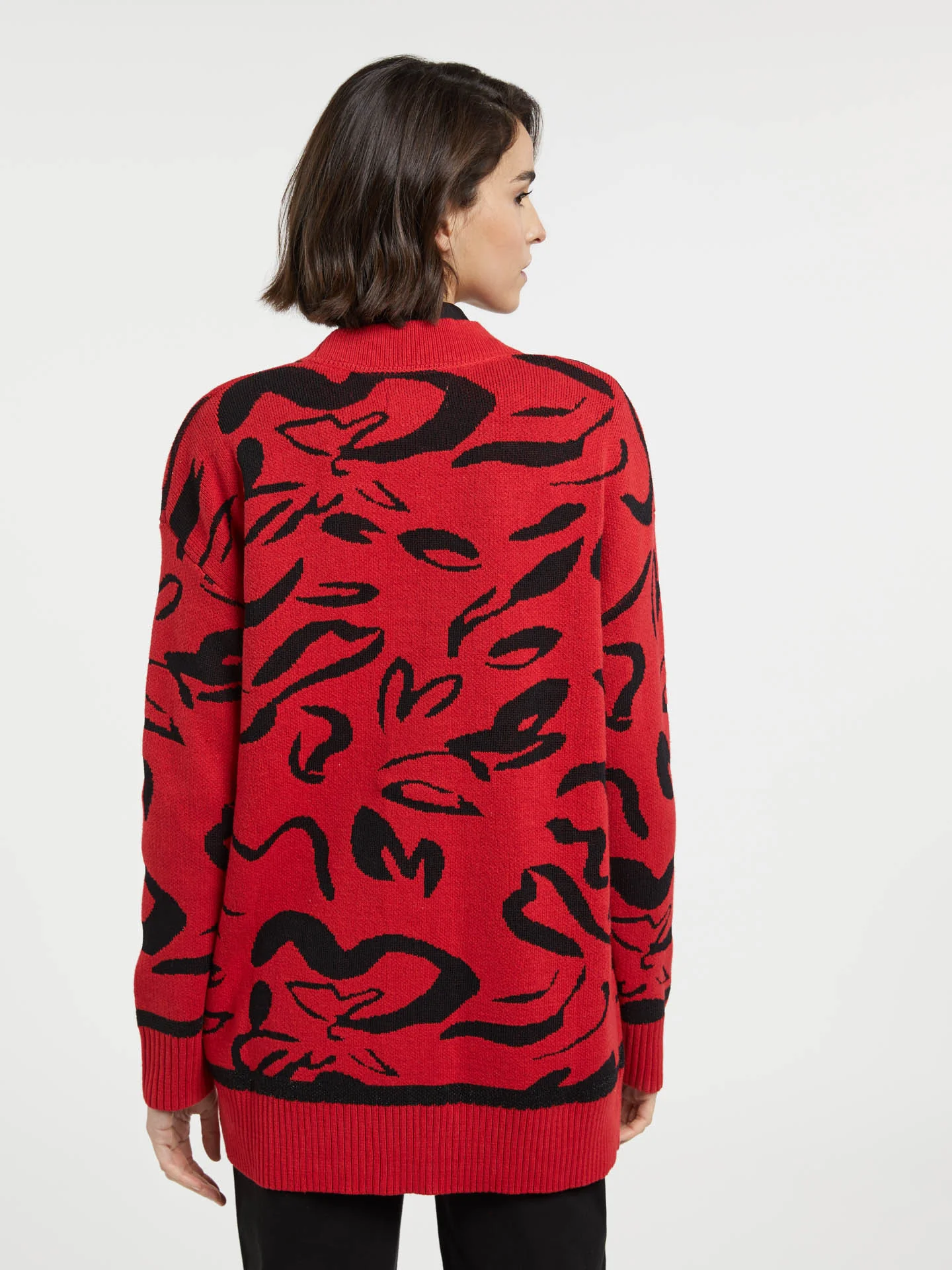 'V' Neck Knit Cardigan - Image 6