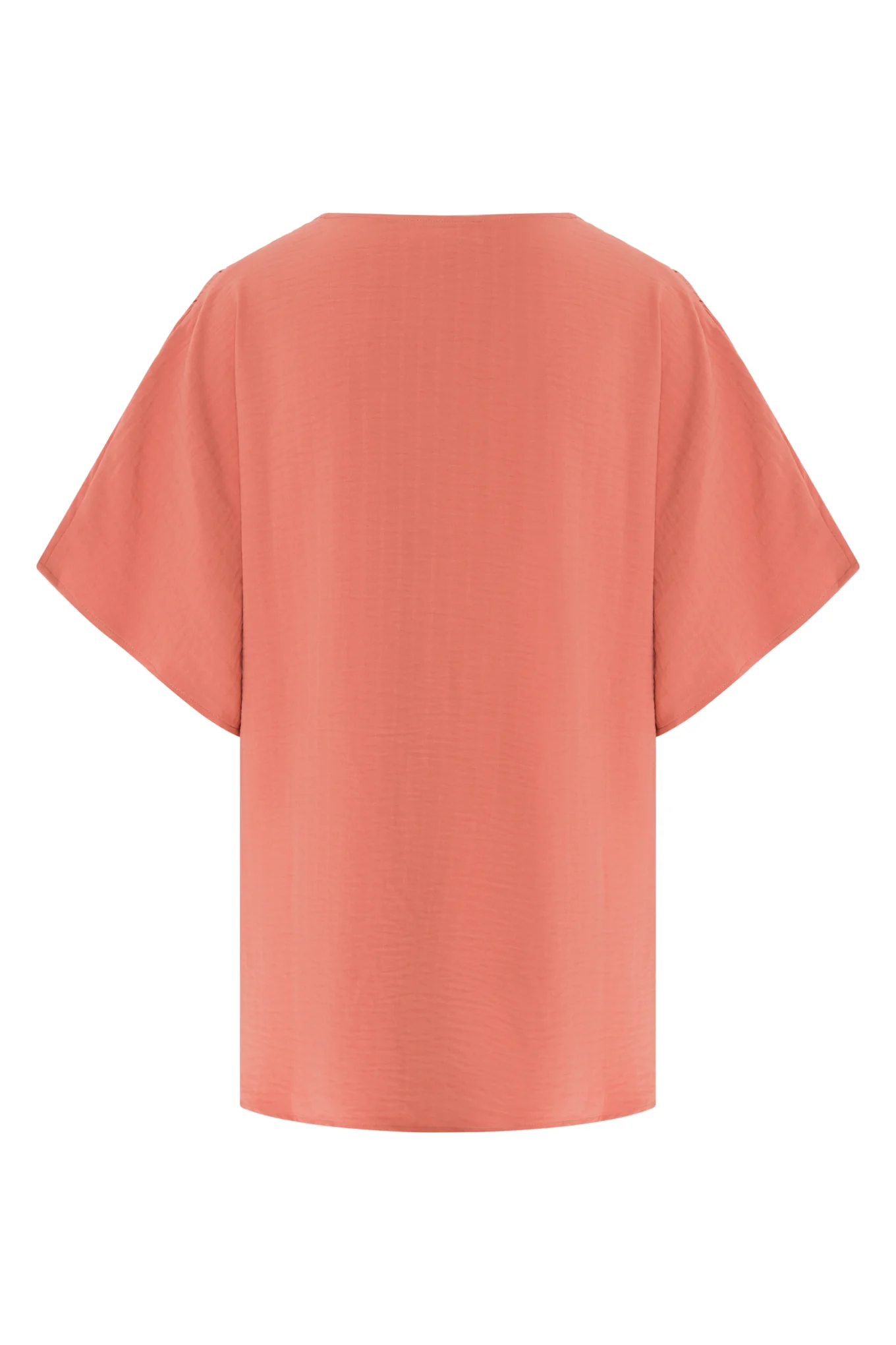 V-neck tunic blouse with kimono sleeves - Image 2