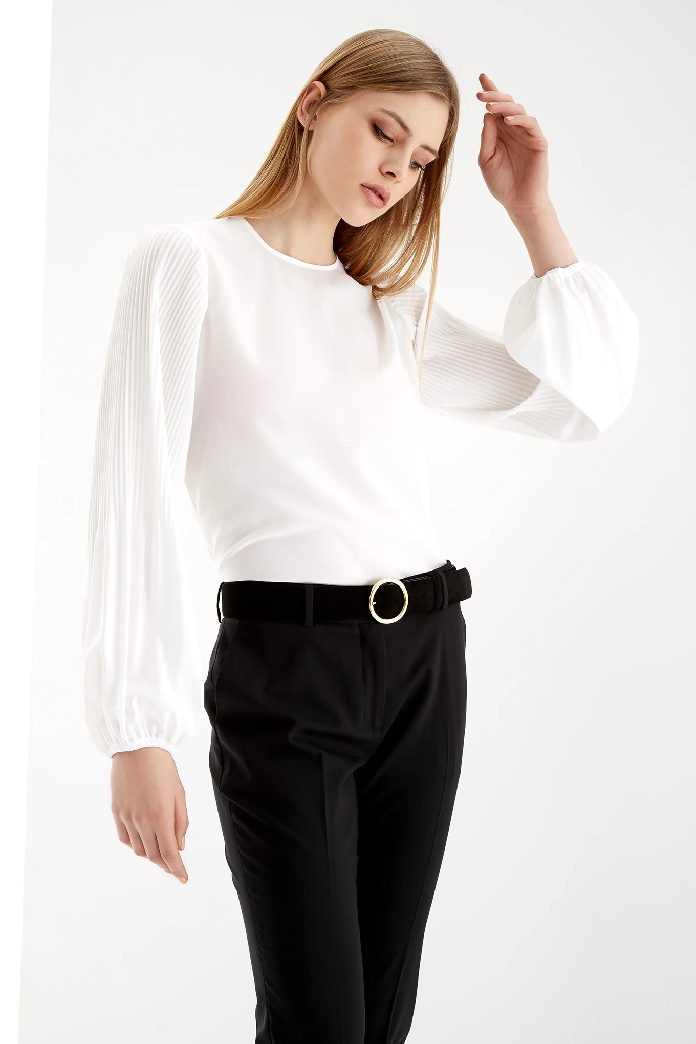 Women's Balloon Sleeve Blouse - Image 6