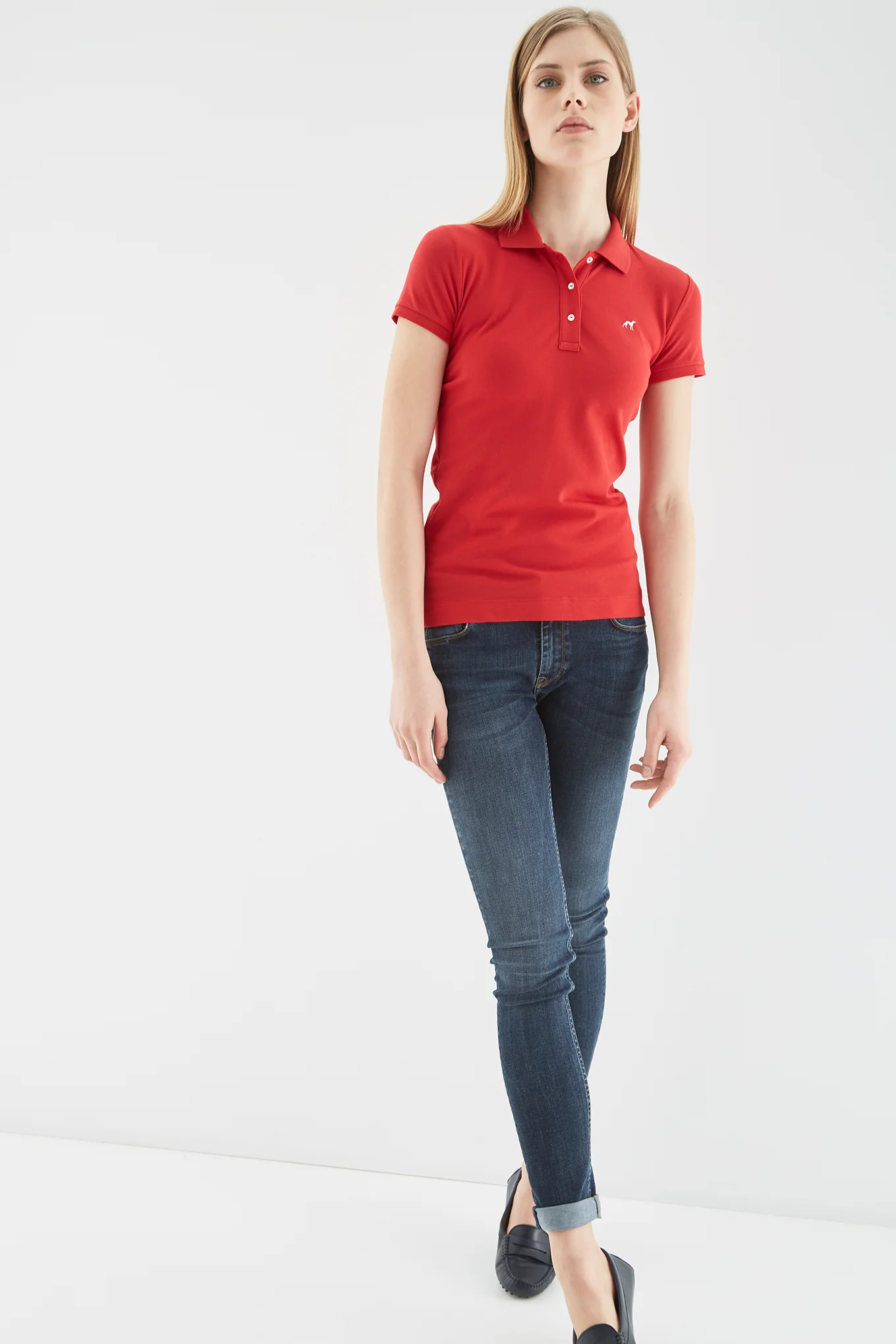 Women's Basic Piquet Polo - Image 11