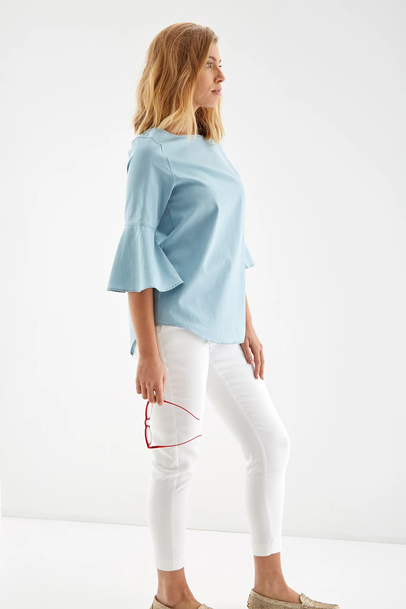 Women's Denim Blouse