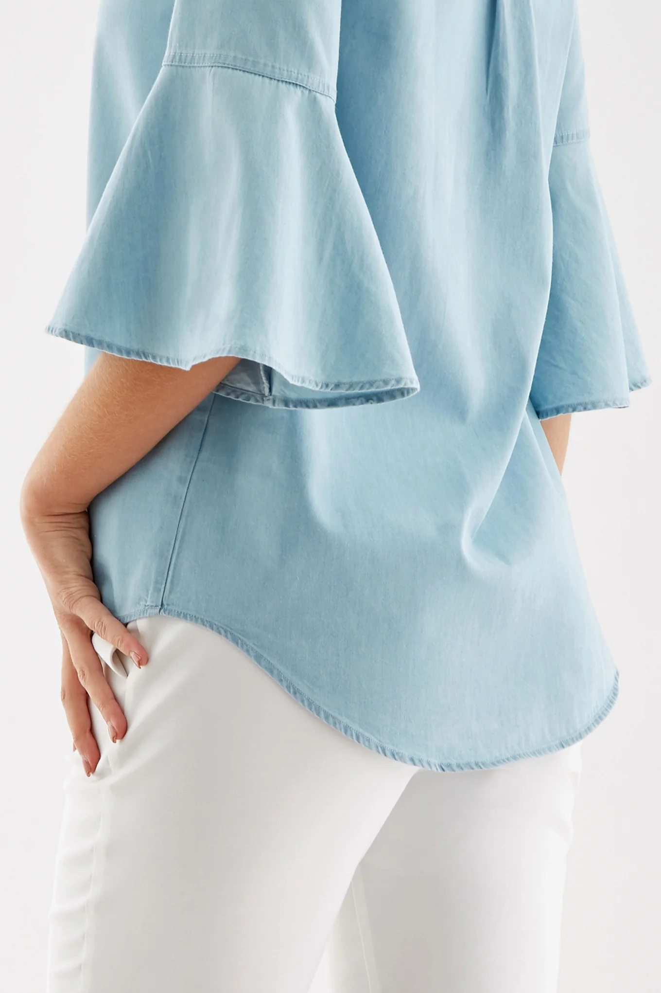Women's Denim Blouse - Image 5