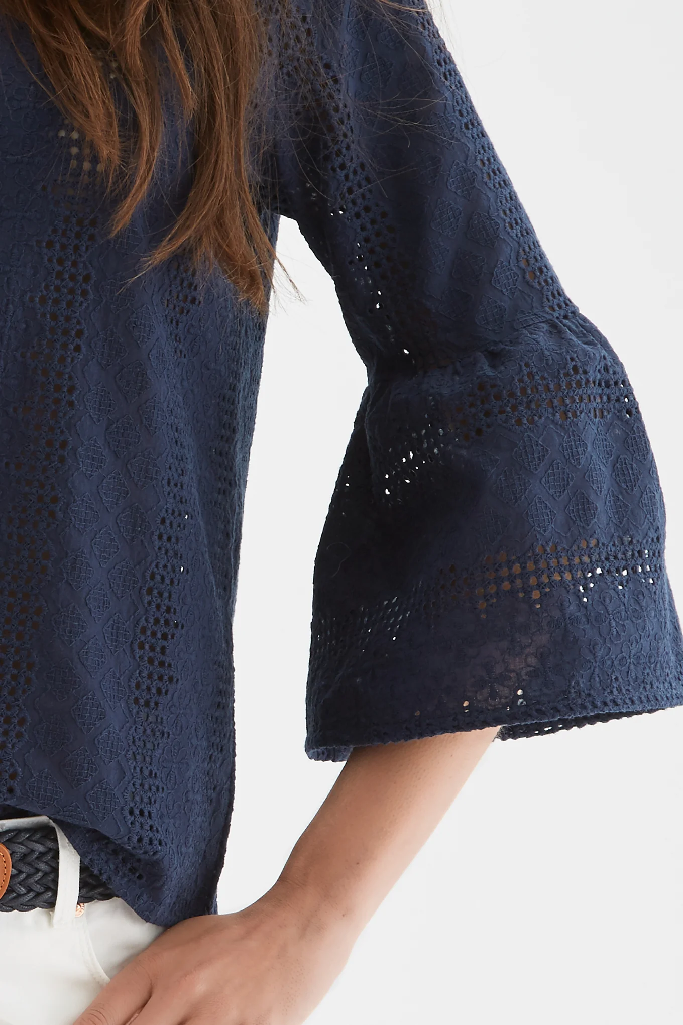 Women's English Embroidery Blouse - Image 5