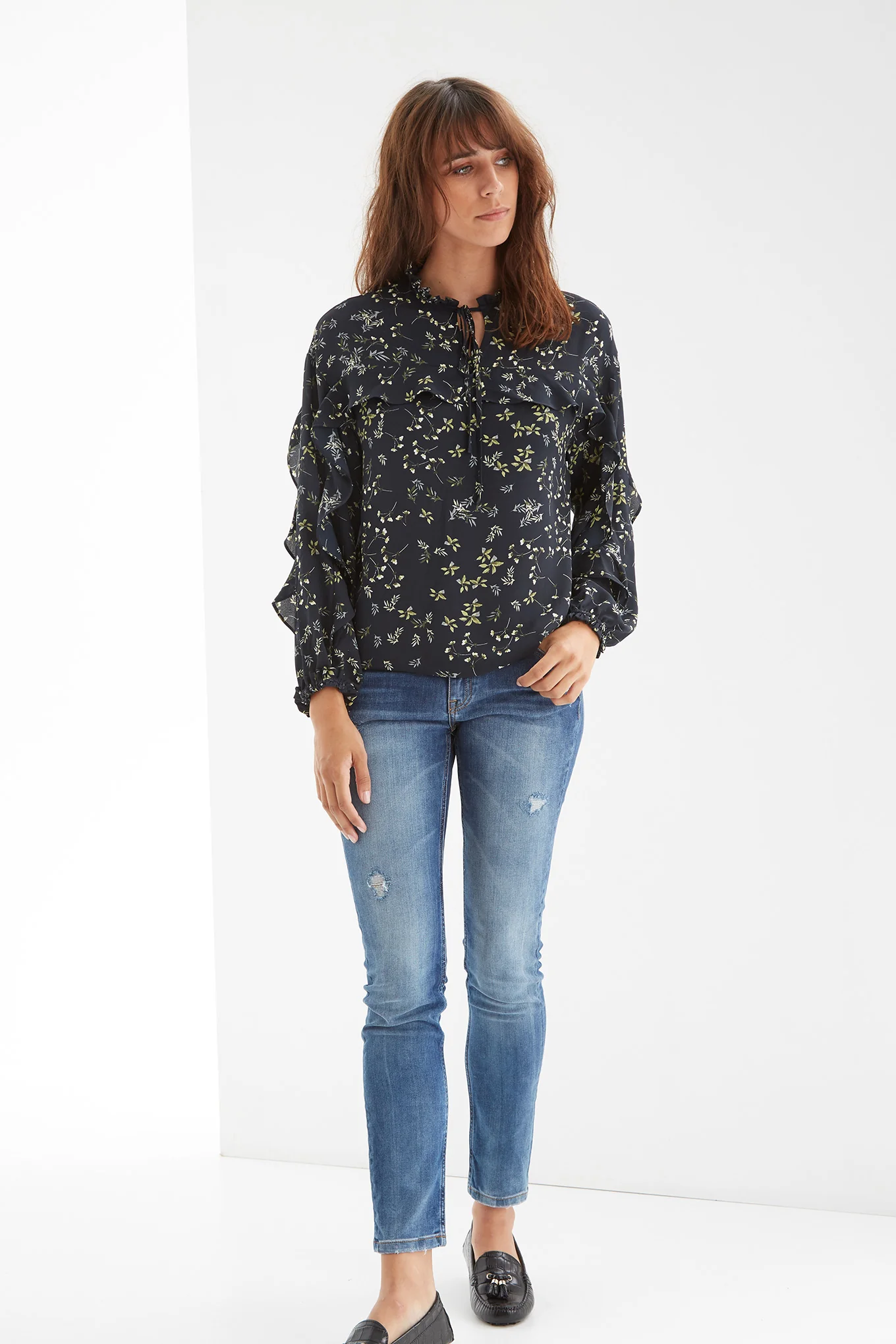 Women's Floral Romantic Blouse