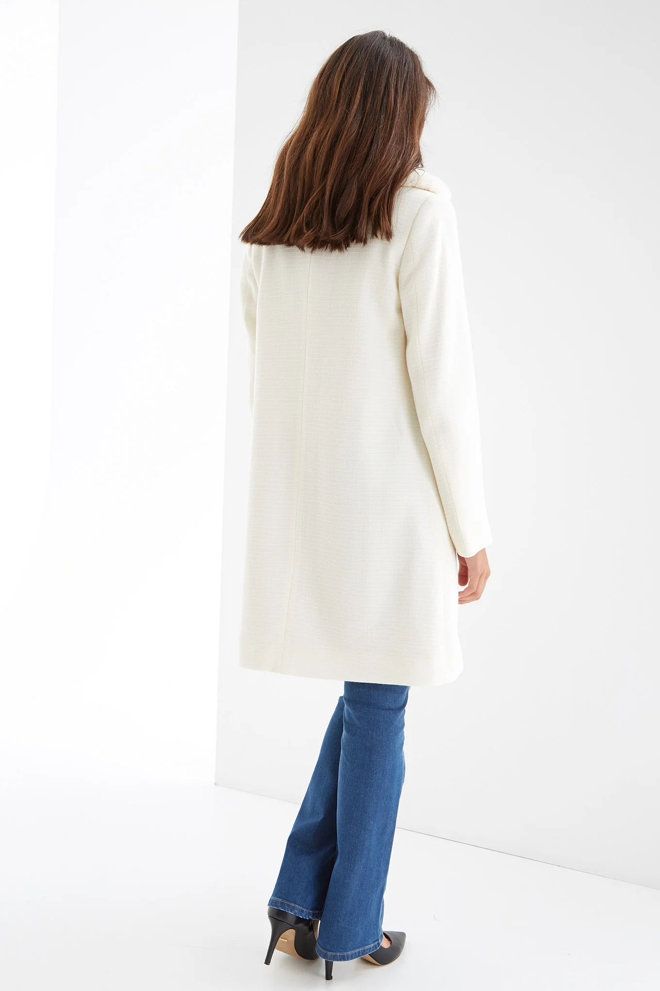 Women's Fur Collar Overcoat - Image 2