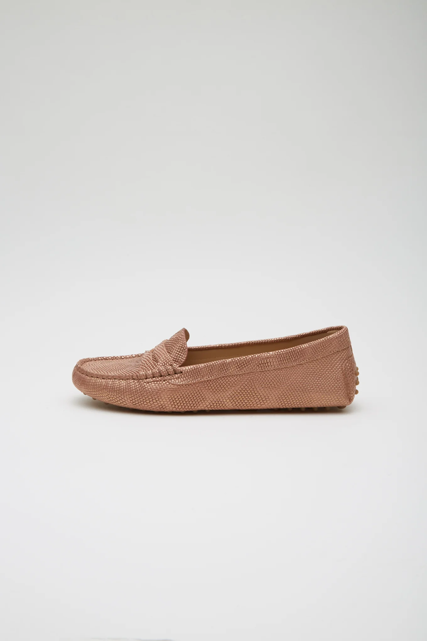 Women's Metallic Leather Drivers - Image 4