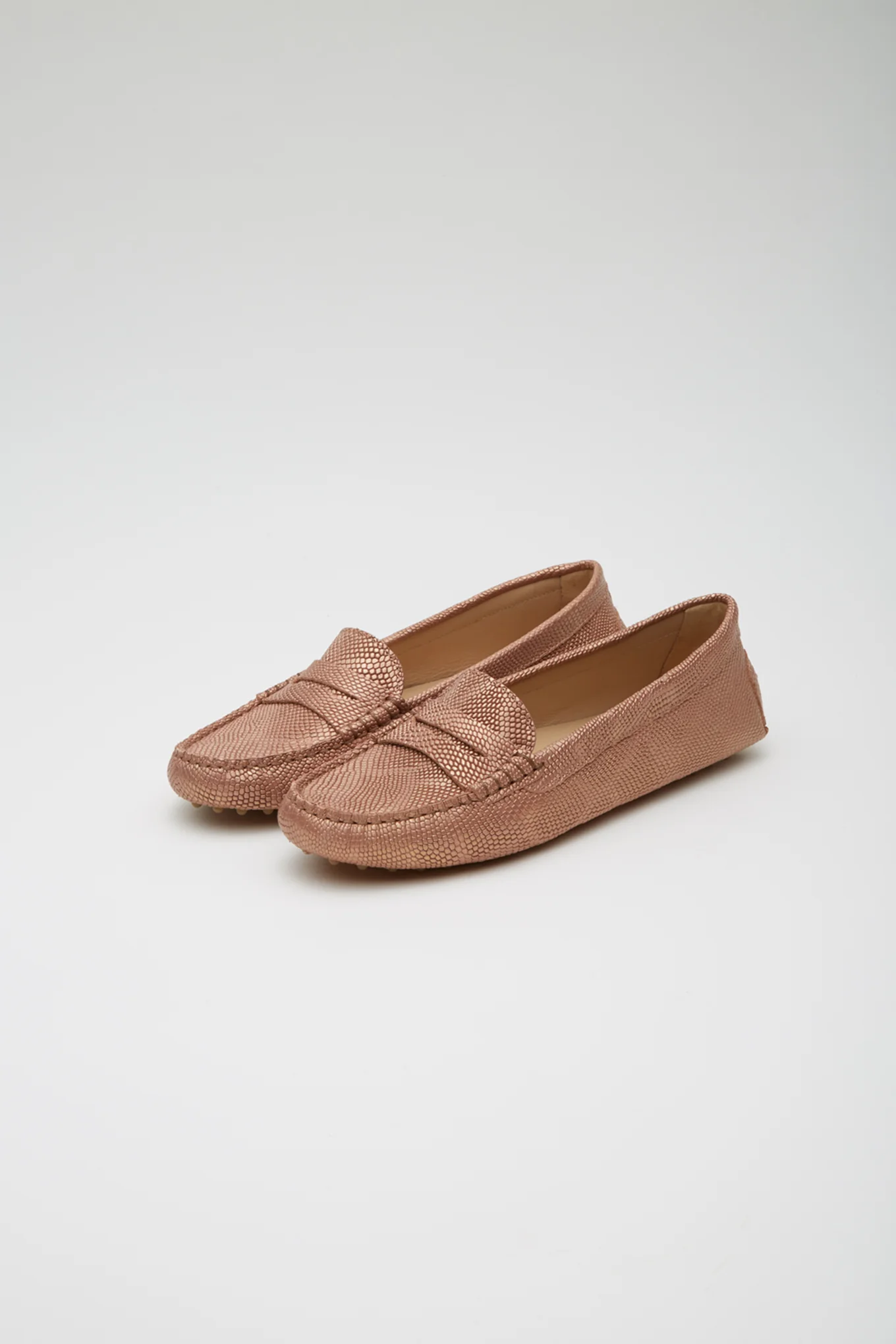 Women's Metallic Leather Drivers - Image 5