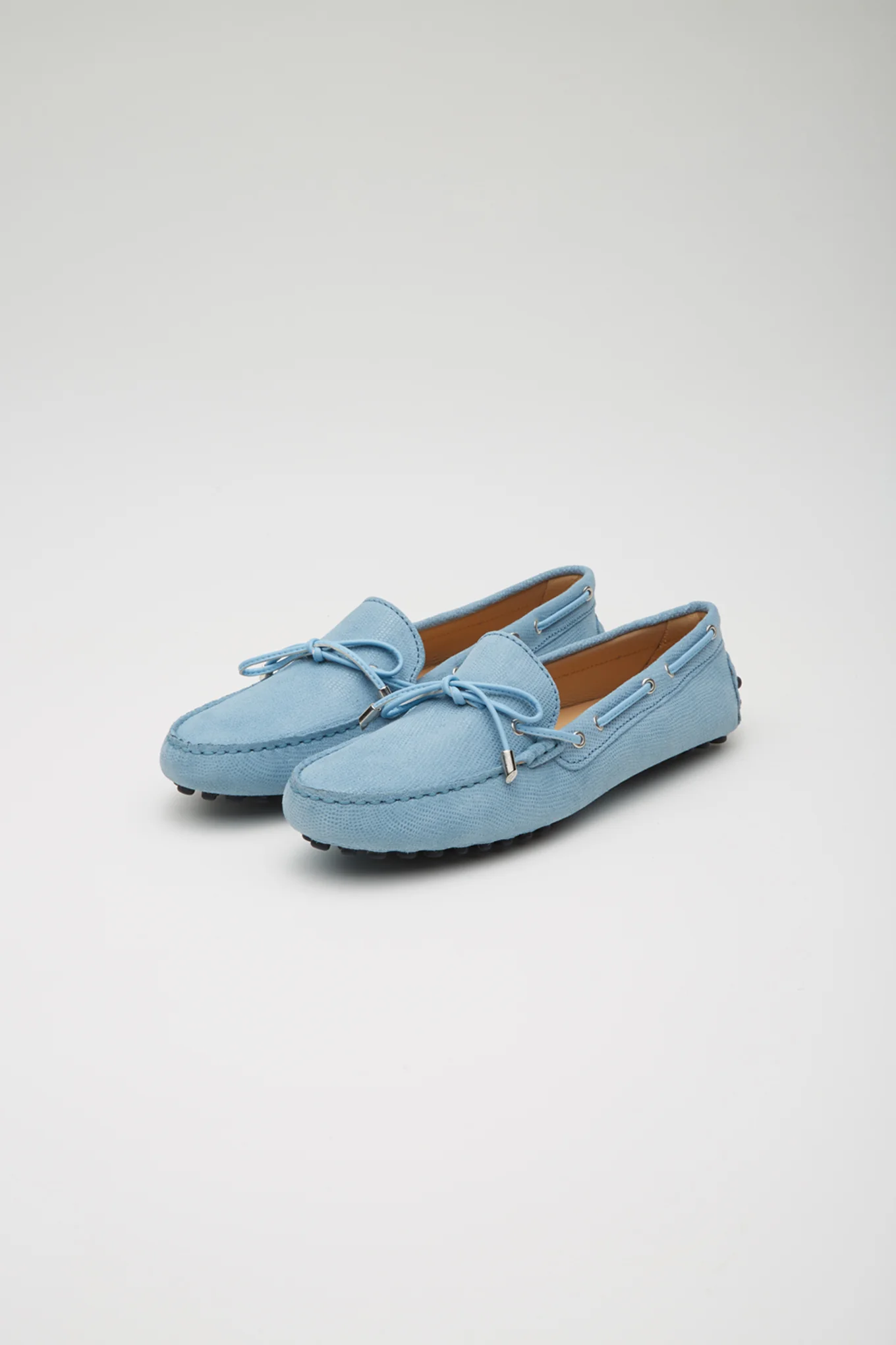 Women's Patent Snake-Effect Leather Drivers - Image 2