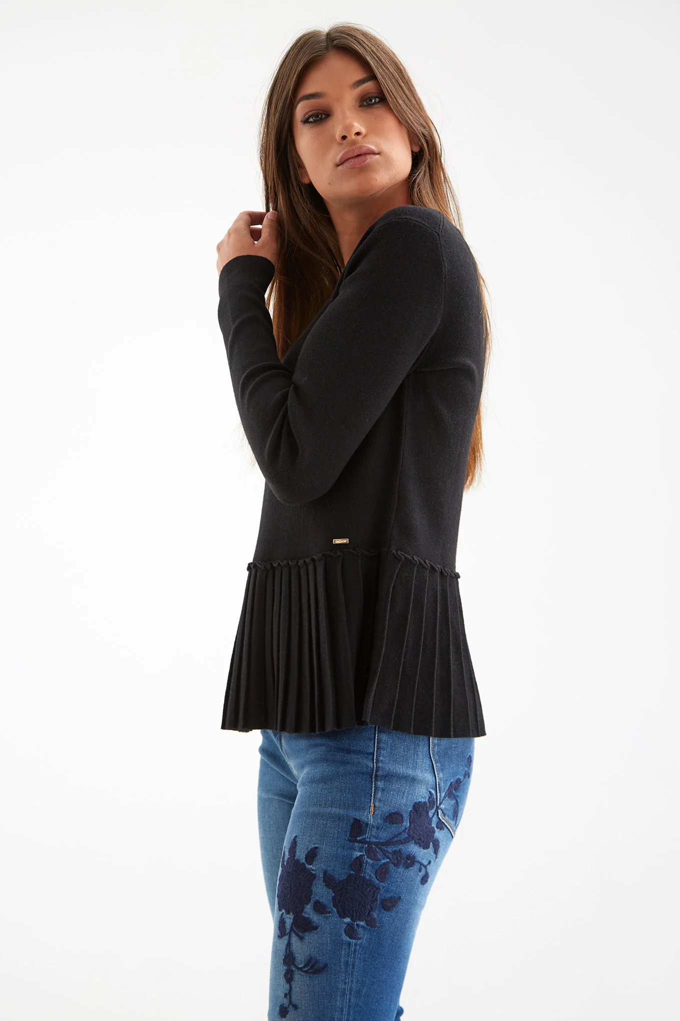 Women's Pleated Knitwear Sweater - Image 7