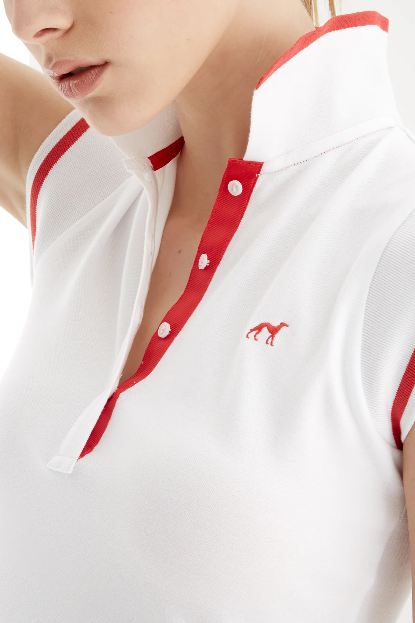 Women's Sleeveless Piquet Polo Shirt - Image 13