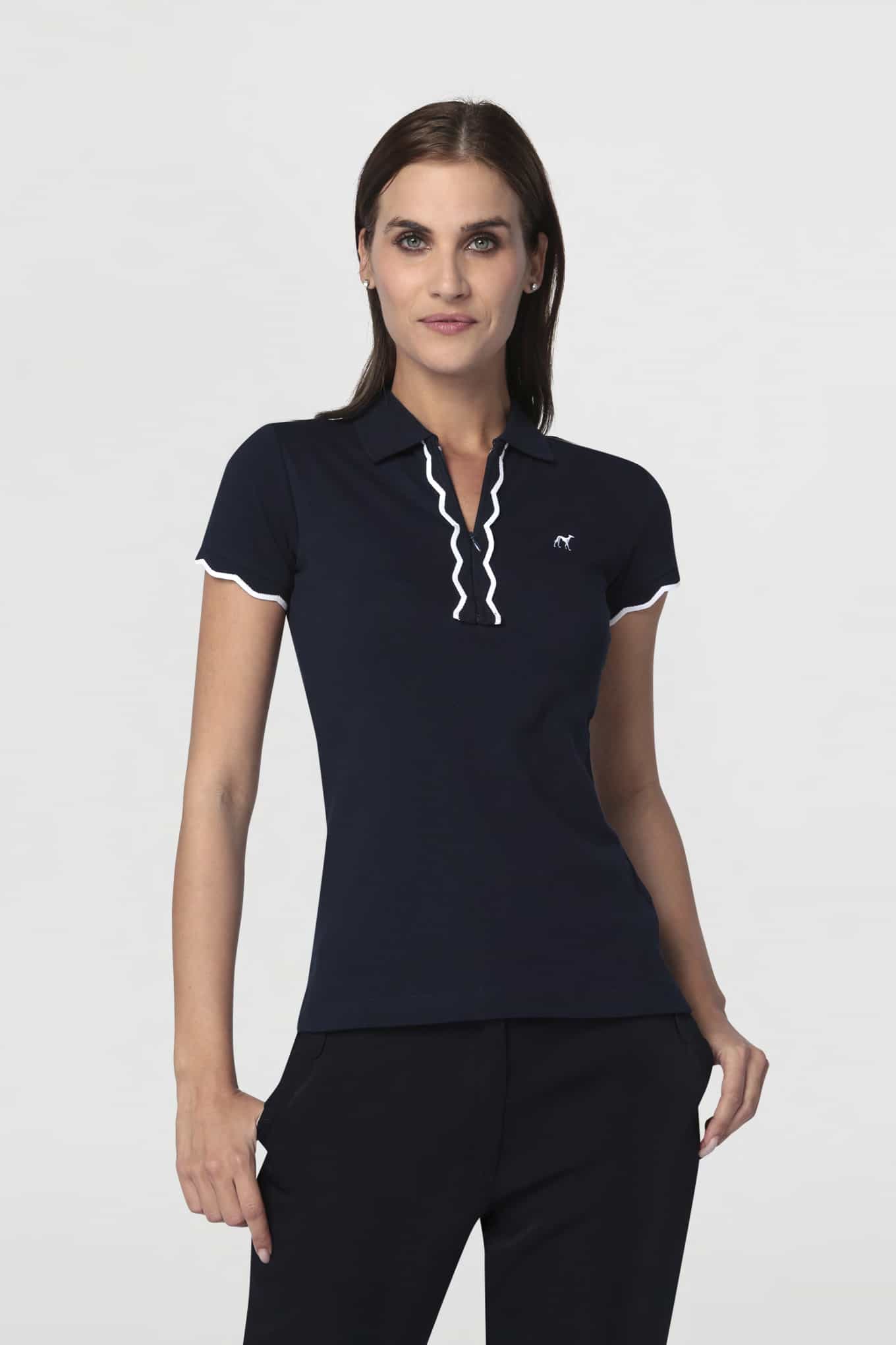 Women's Sports Slim Fit Polo piqué