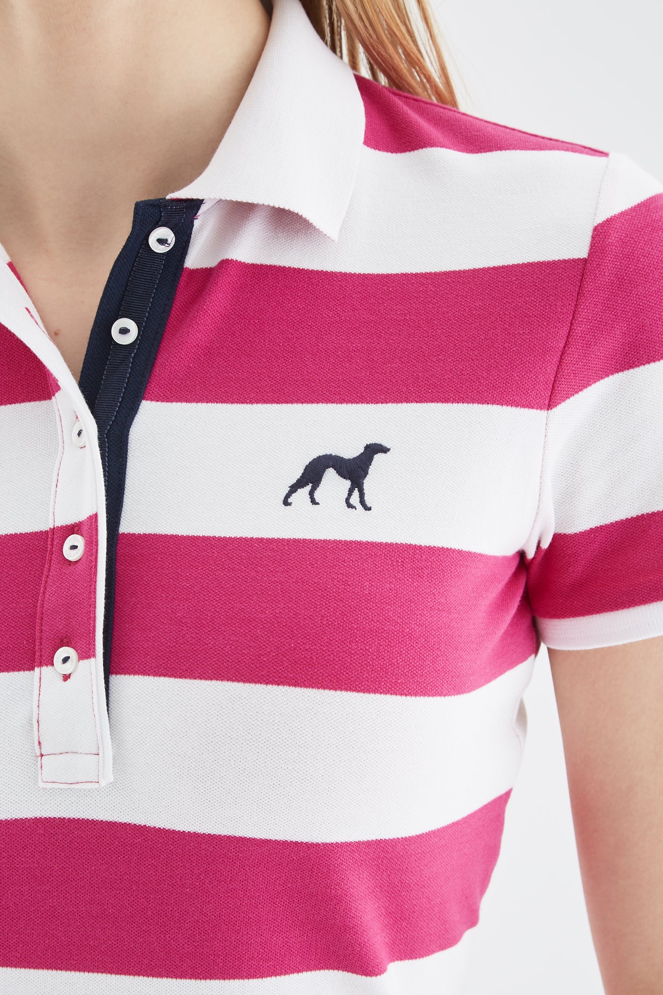 Women's Striped Piquet Polo - Image 10