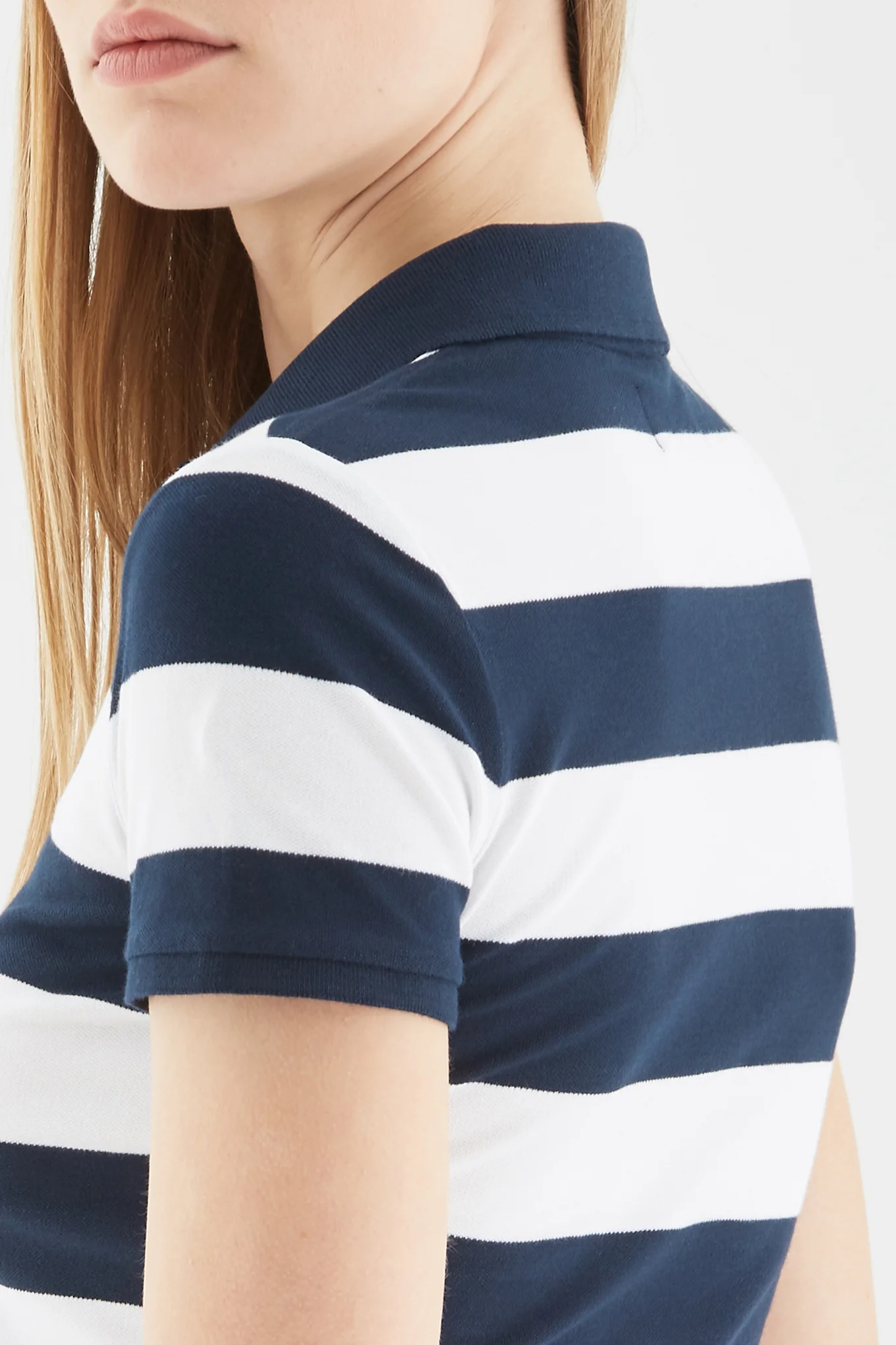 Women's Striped Piquet Polo - Image 5