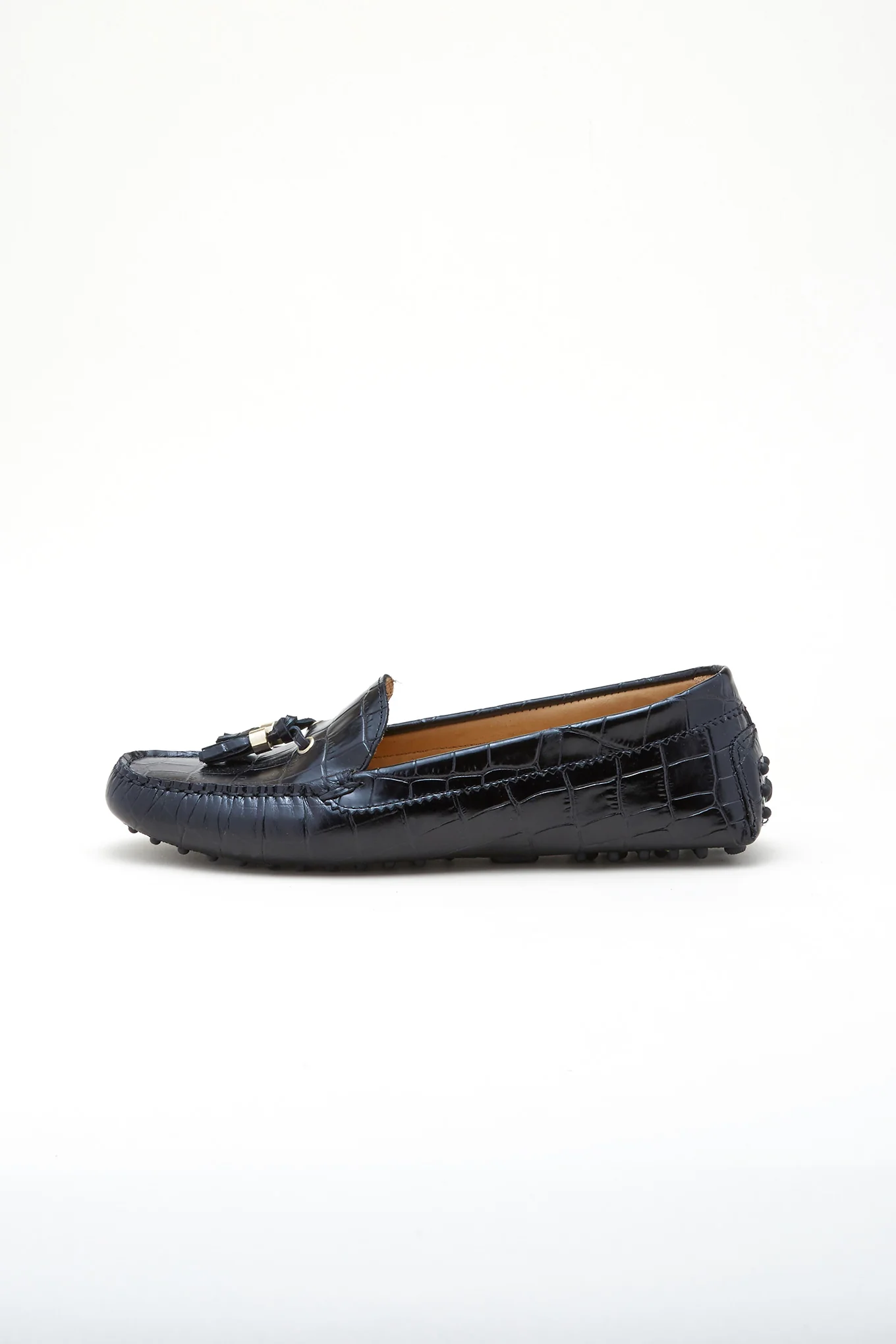 Women's Tasseled Leather Drivers