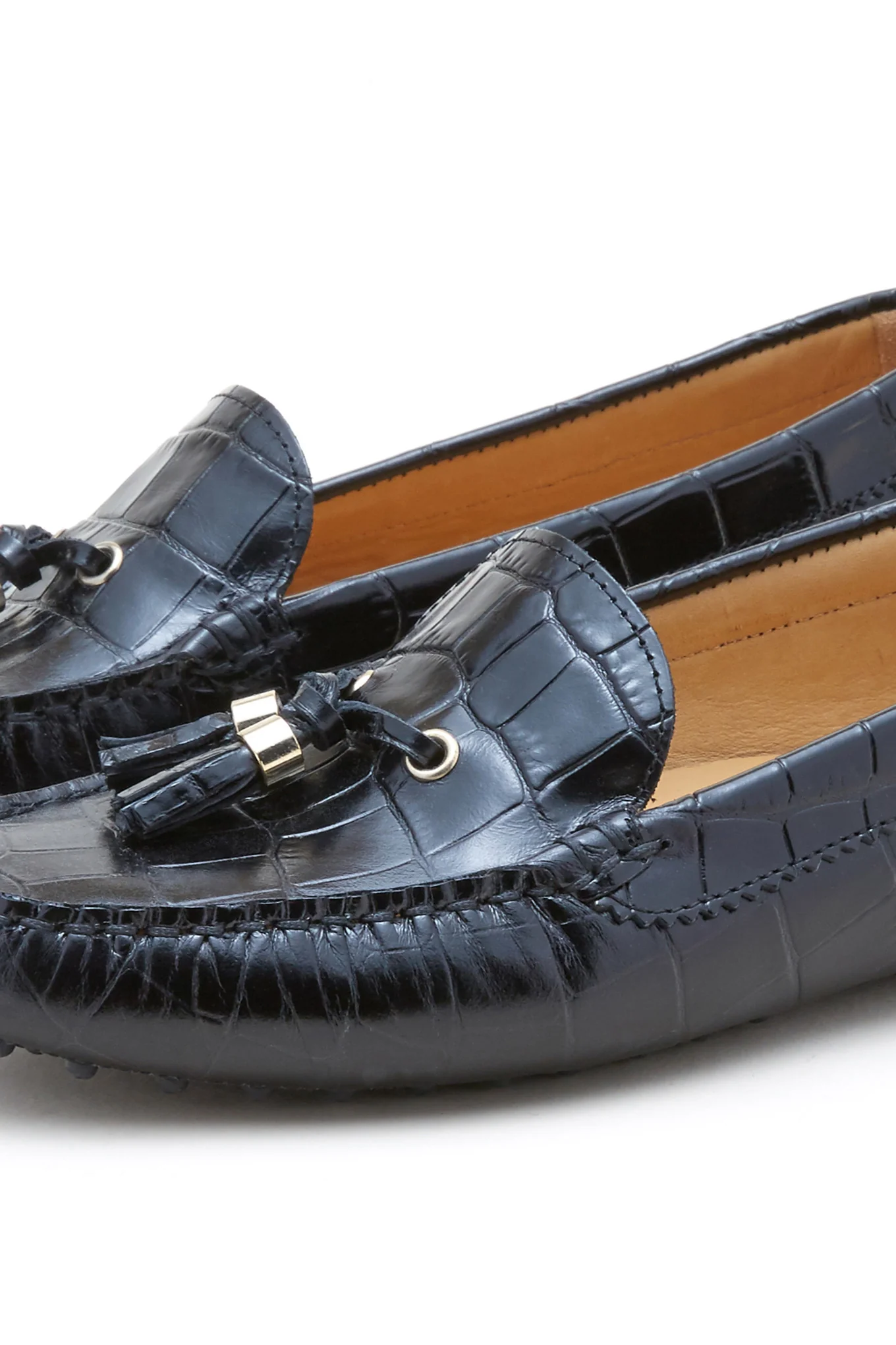 Women's Tasseled Leather Drivers - Image 3