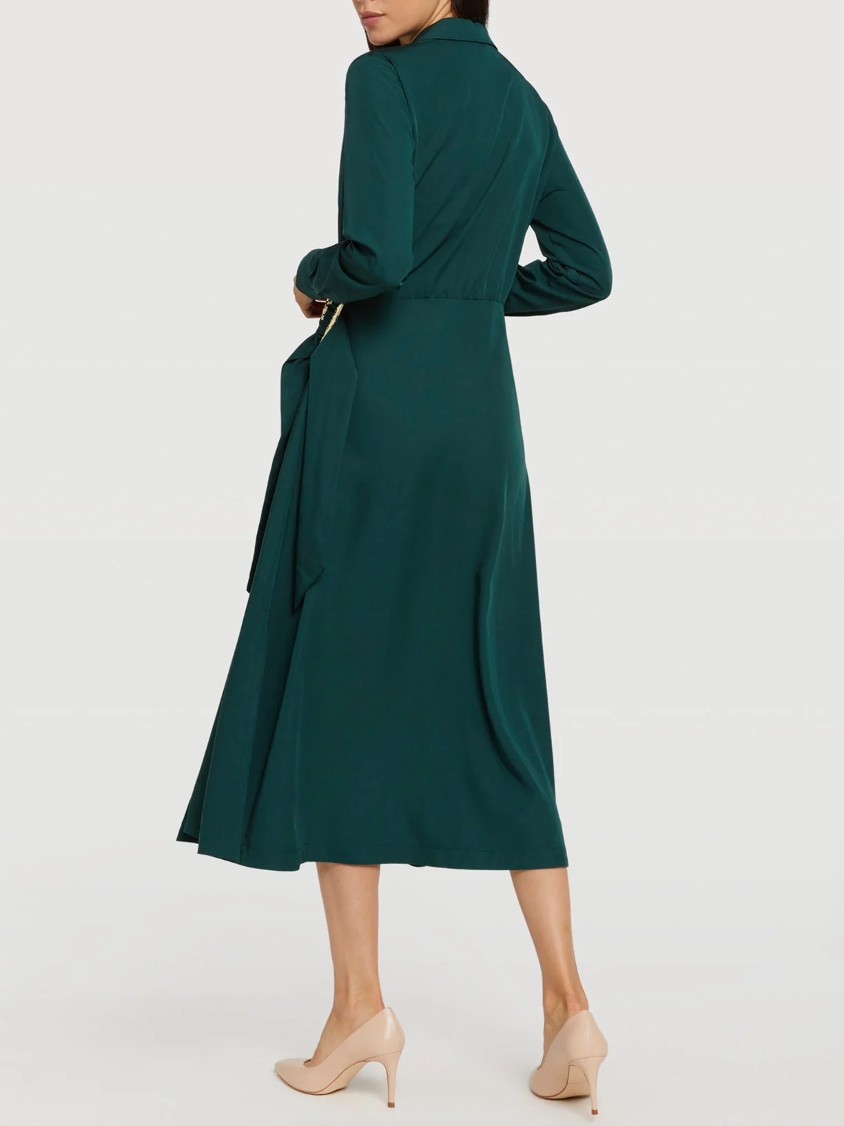 Wrap dress with buckle - Image 2